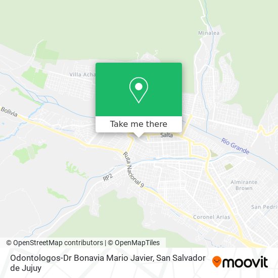 Mapa de Odontologos-Dr Bonavia Mario Javier