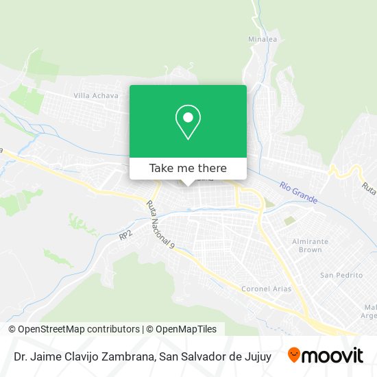 Dr. Jaime Clavijo Zambrana map