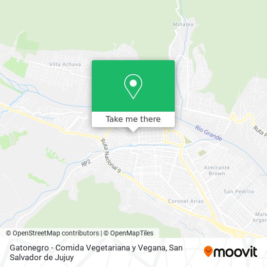 Mapa de Gatonegro - Comida Vegetariana y Vegana