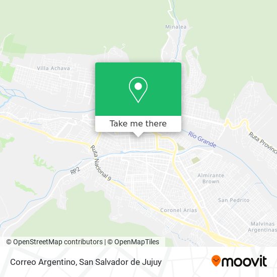 Mapa de Correo Argentino