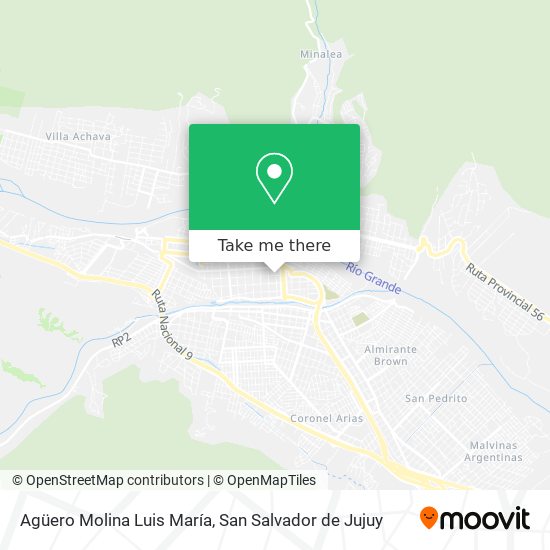 Agüero Molina Luis María map