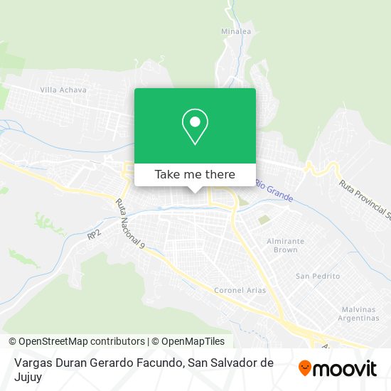 Vargas Duran Gerardo Facundo map