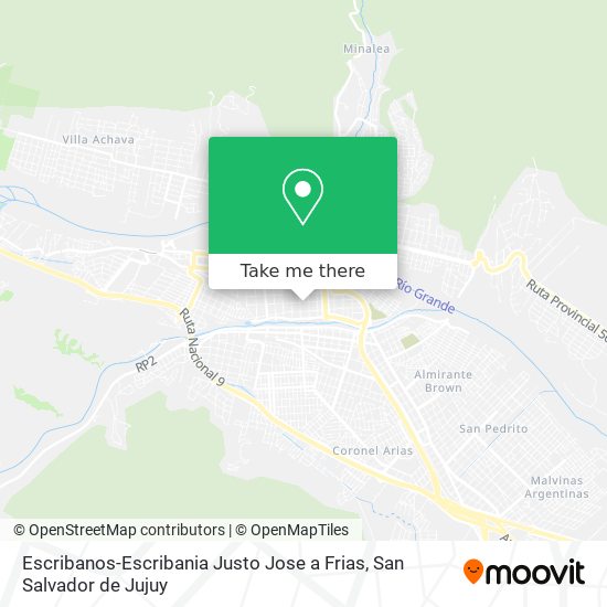 Escribanos-Escribania Justo Jose a Frias map