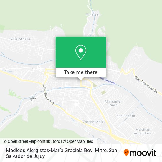 Medicos Alergistas-María Graciela Bovi Mitre map