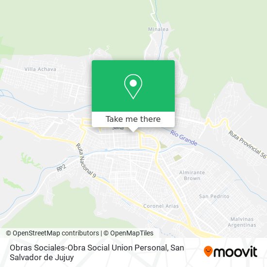 Obras Sociales-Obra Social Union Personal map