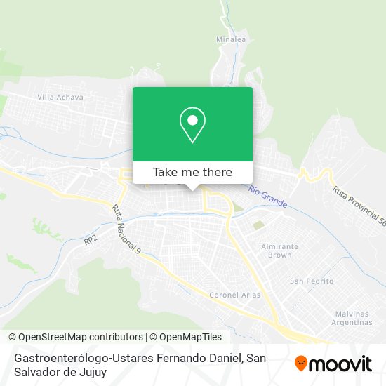 Gastroenterólogo-Ustares Fernando Daniel map