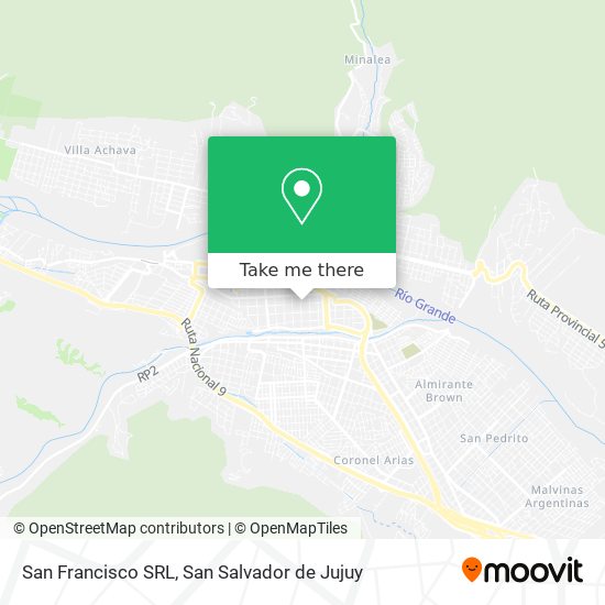 Mapa de San Francisco SRL