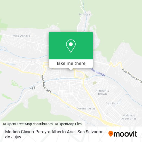 Mapa de Medico Clinico-Pereyra Alberto Ariel