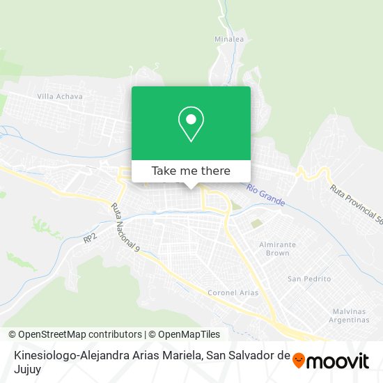 Kinesiologo-Alejandra Arias Mariela map
