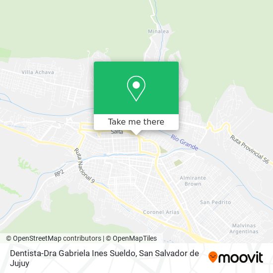 Dentista-Dra Gabriela Ines Sueldo map