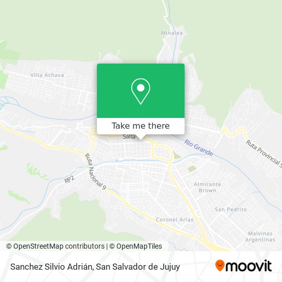 Sanchez Silvio Adrián map