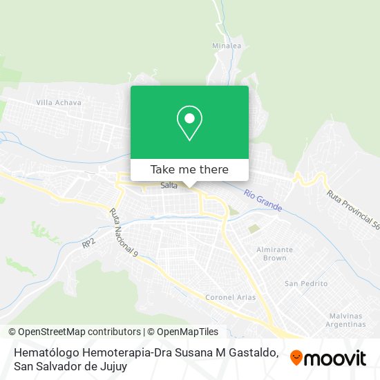 Hematólogo Hemoterapia-Dra Susana M Gastaldo map