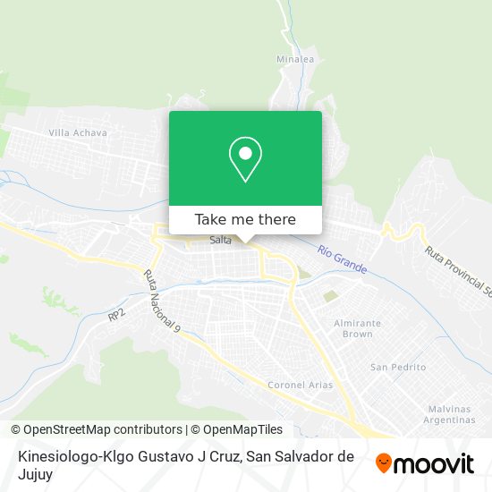 Kinesiologo-Klgo Gustavo J Cruz map