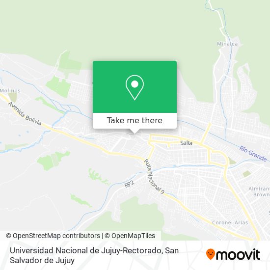 Mapa de Universidad Nacional de Jujuy-Rectorado