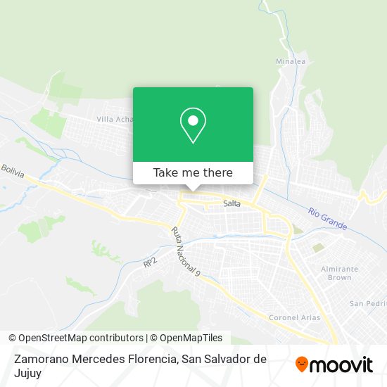 Mapa de Zamorano Mercedes Florencia