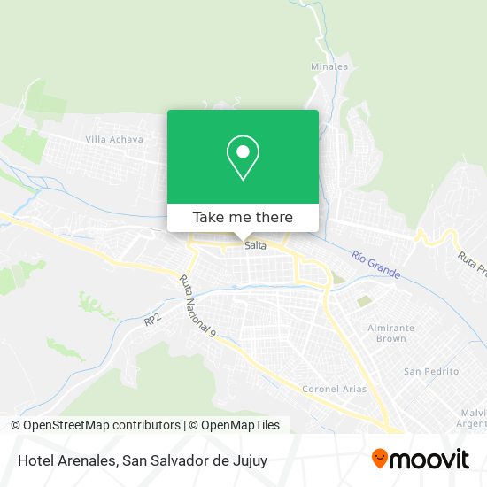 Hotel Arenales map