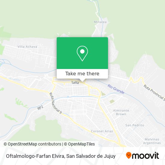 Mapa de Oftalmologo-Farfan Elvira