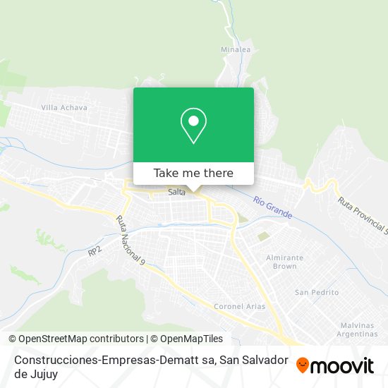 Mapa de Construcciones-Empresas-Dematt sa