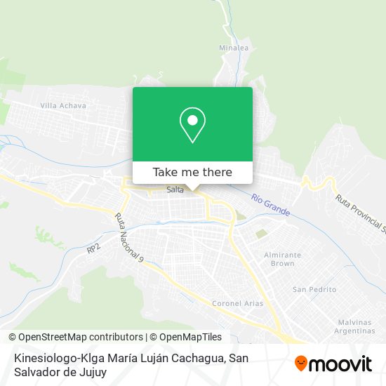 Kinesiologo-Klga María Luján Cachagua map