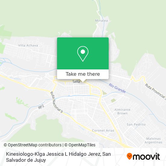 Kinesiologo-Klga Jessica L Hidalgo Jerez map