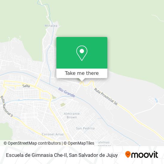 Escuela de Gimnasia Che-Il map