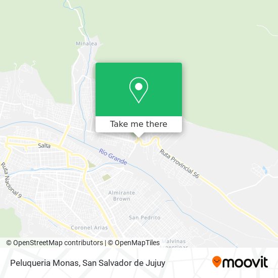 Peluqueria Monas map