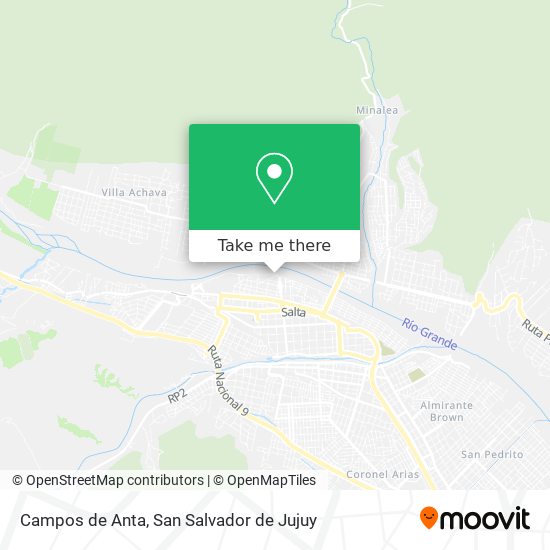 Campos de Anta map