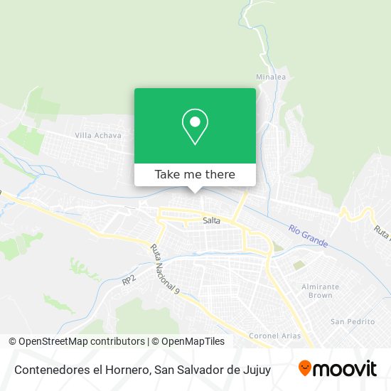 Contenedores el Hornero map