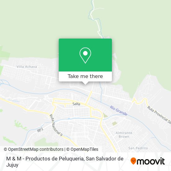 Mapa de M & M - Productos de Peluqueria