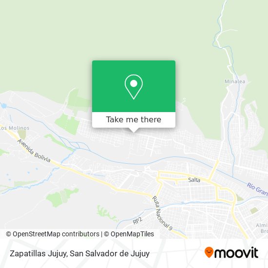 Zapatillas Jujuy map