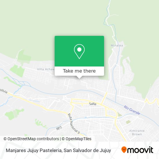 Mapa de Manjares Jujuy Pasteleria