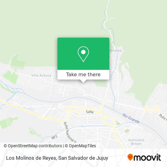 Los Molinos de Reyes map