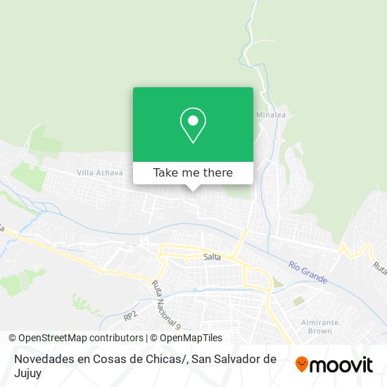 Mapa de Novedades en Cosas de Chicas/