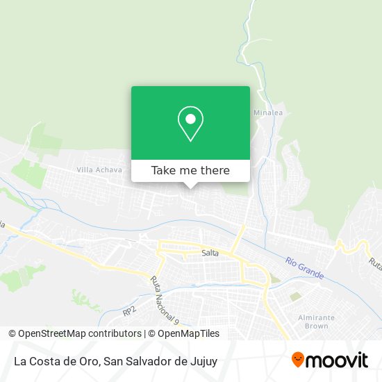 Mapa de La Costa de Oro