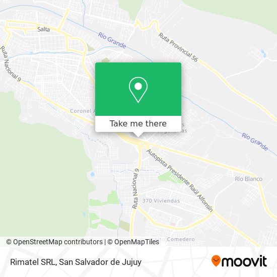 Mapa de Rimatel SRL