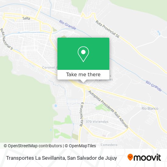 Mapa de Transportes La Sevillanita