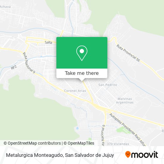 Mapa de Metalurgica Monteagudo