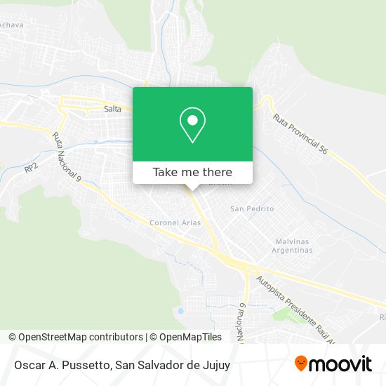 Mapa de Oscar A. Pussetto