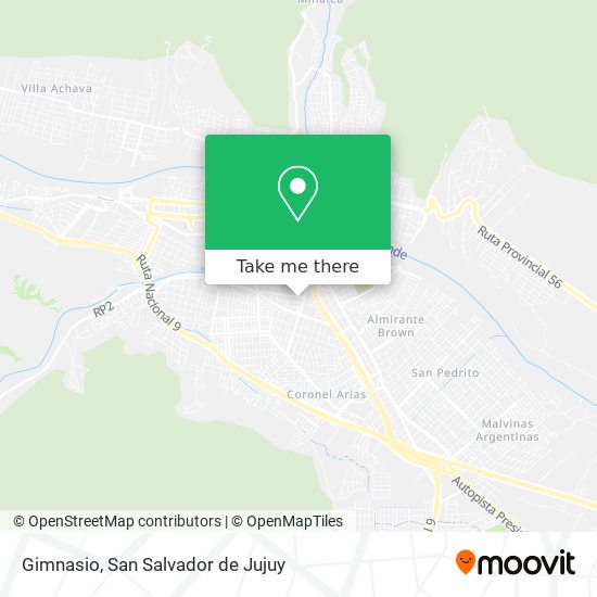 Gimnasio map