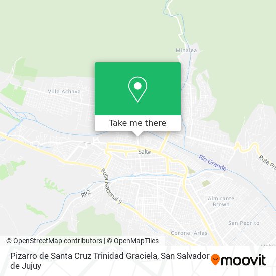 Pizarro de Santa Cruz Trinidad Graciela map