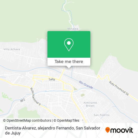 Mapa de Dentista-Alvarez, alejandro Fernando