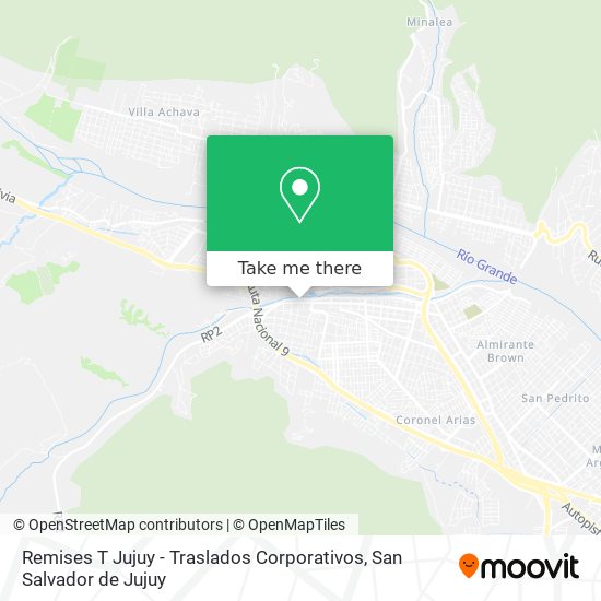 Mapa de Remises T Jujuy - Traslados Corporativos