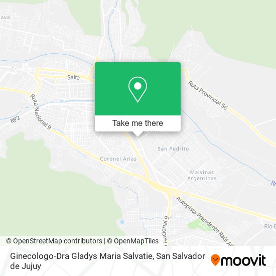 Ginecologo-Dra Gladys Maria Salvatie map