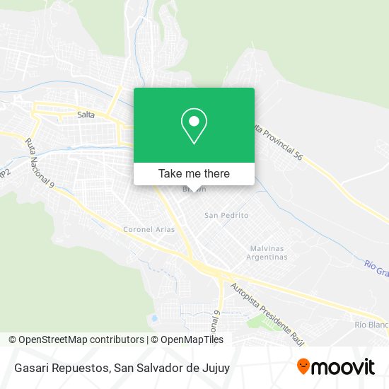 Gasari Repuestos map