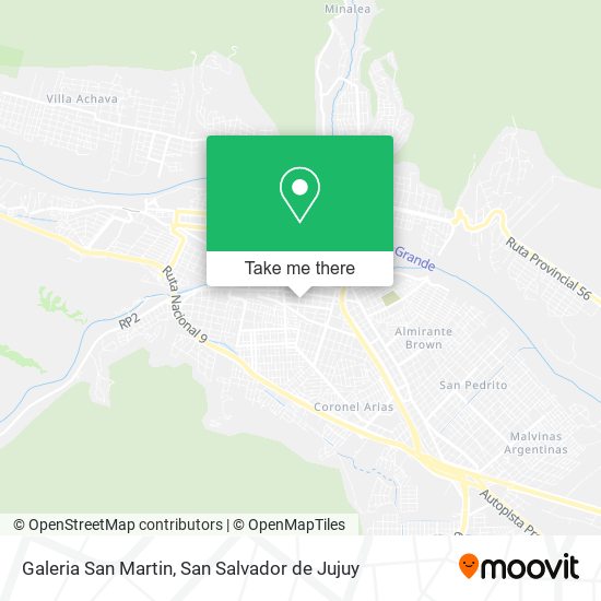 Mapa de Galeria San Martin