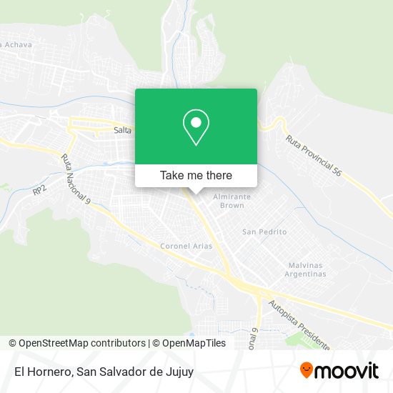 Mapa de El Hornero