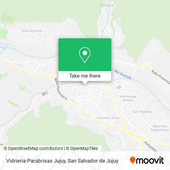 Mapa de Vidrieria-Parabrisas Jujuy