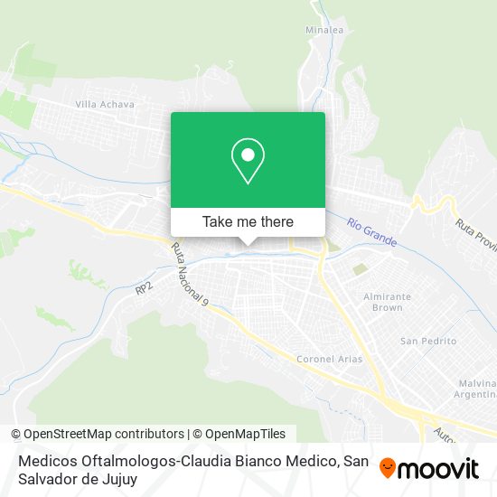 Medicos Oftalmologos-Claudia Bianco Medico map