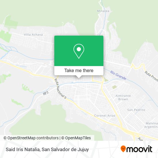 Said Iris Natalia map