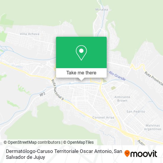 Dermatólogo-Caruso Territoriale Oscar Antonio map
